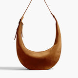 Khaite - Augustina Hobo in Mud Suede