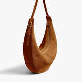 Khaite - Augustina Hobo in Mud Suede