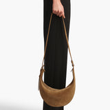 Khaite - Small Augustina Crossbody Bag in Mud Suede