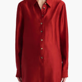 Khaite - Auryn Top in Crimson
