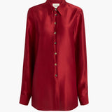 Khaite - Auryn Top in Crimson