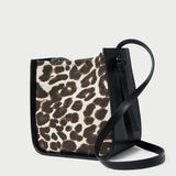 Loeffler Randall - Avalon Leopard/Black Canvas Crossbody