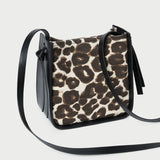 Loeffler Randall - Avalon Leopard/Black Canvas Crossbody