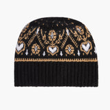 Khaite - Avers Beanie in Black and Camel Multi