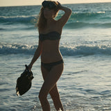 DÔEN - AZURA BIKINI BOTTOM -- LA MADDALENA GINGHAM