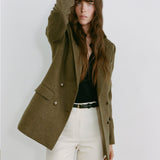 Nili Lotan - WESTON DOUBLE BREASTED WOOL BLAZER