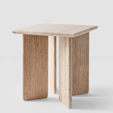 The Citizenry - Amata Travertine Side Table