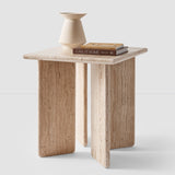 The Citizenry - Amata Travertine Side Table