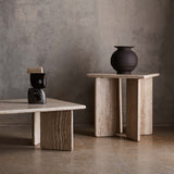The Citizenry - Amata Travertine Side Table