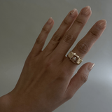 Kinn - Vintage Art Deco Steps 14k Diamond Ring