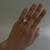 Kinn - Vintage 14k Ridge Diamond Ring