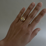 Kinn - Vintage Pavé Buckle 18k Diamond Ring