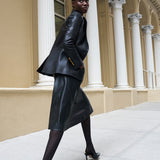 Veronica Beard - Louise Vegan Leather Skirt