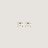 Kinn - June Asscher Cut Stud Earrings Diamond