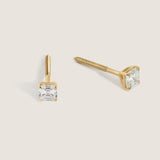 Kinn - June Asscher Cut Stud Earrings Diamond