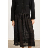 Ciao Lucia - Safira Black Georgette Silk Skirt