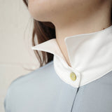 Conner Ives - Silk Jersey Winged Collar Shirt