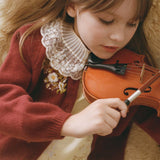 DÔEN - BABETTE CASHMERE CARDIGAN -- MALBEC FLORAL EMBROIDERY