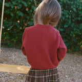 DÔEN - BABETTE CASHMERE CARDIGAN -- MALBEC FLORAL EMBROIDERY