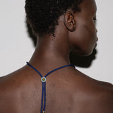 Dorsey - YVES NANO TURQUOISE AND LAB DIAMOND PARACORD NECKLACE, MARINE