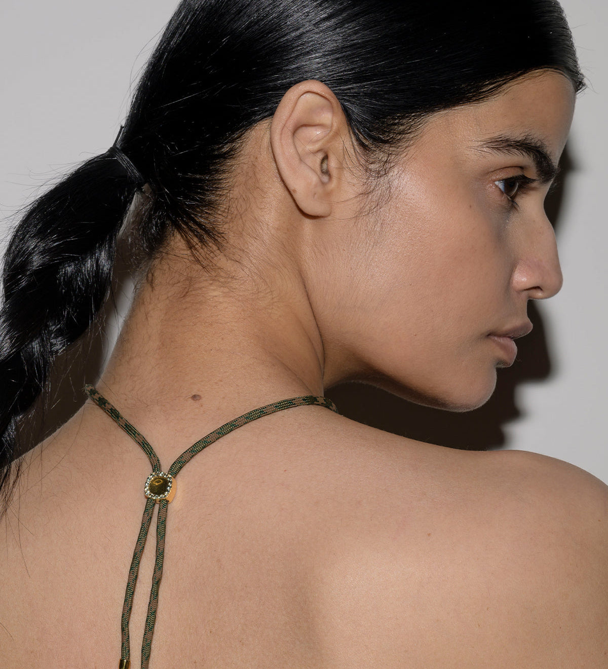 Dorsey - YVES LAB MOSS GREEN PARACORD NECKLACE, CAMO