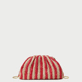 Loeffler Randall - Bailey Red/Natural Crochet Clutch