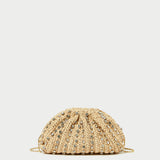 Loeffler Randall - Bailey Natural/Crystal Dome Clutch
