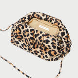 Loeffler Randall - Bailey Leopard Jersey Dome Clutch