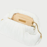 Loeffler Randall - Bailey White Pleated Dome Clutch