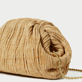 Loeffler Randall - Bailey Natural Pleated Dome Clutch