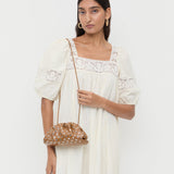 Loeffler Randall - Bailey Safari/Silver Leather Dome Clutch