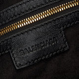 Balenciaga - Le City Medium Croc Embossed Bag in Black