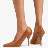 Jude - Bank Pump Tan Grained Leather