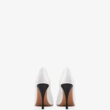 Jude - Bank Pump White Creased Leather