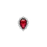 Dorsey - BARTLETT, LAB RED SAPPHIRE RING, SILVER