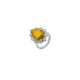 Dorsey - BARTLETT, LAB YELLOW SAPPHIRE RING, SILVER