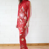 Conner Ives - The Demi Couture Piano Shawl Gown - Red