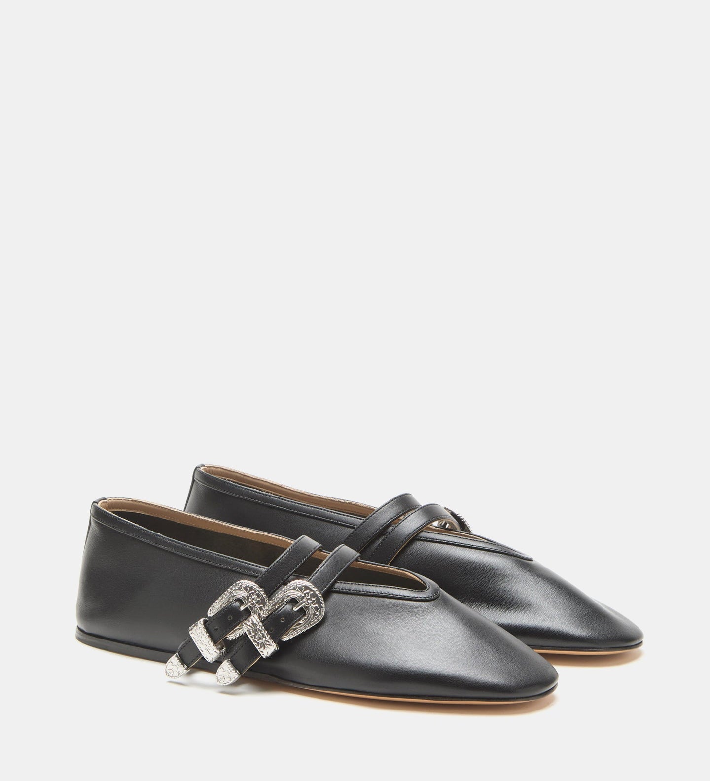 Le Monde Beryl - Ballet Claudia Slipper / Black Leather