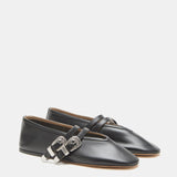 Le Monde Beryl - Ballet Claudia Slipper / Black Leather