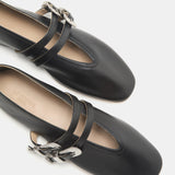 Le Monde Beryl - Ballet Claudia Slipper / Black Leather