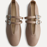 Le Monde Beryl - Ballet Claudia Slipper / Fango Leather