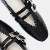 Le Monde Beryl - Ballet Claudia Slipper / Black Naplack Leather
