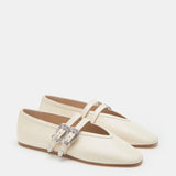 Le Monde Beryl - Ballet Claudia Slipper / Ecru Naplack Leather