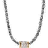 Dorsey - YVES PAVÉ PENDANT, LAB WHITE SAPPHIRE