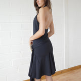 Conner Ives - The Recycled Spandex Shell Belt Midi Dress - Black