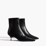 Khaite - Bella Ankle Boot in Black Leather