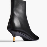 Khaite - Bella Ankle Boot in Black Leather