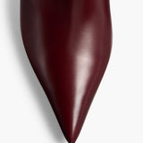 Khaite - Bella Ankle Boot in Bordeaux Vintage Calf Leather