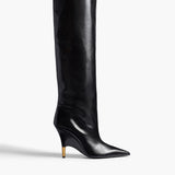 Khaite - Bella Knee - High Boot in Black Leather