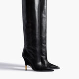 Khaite - Bella Knee-High Boot in Black Leather